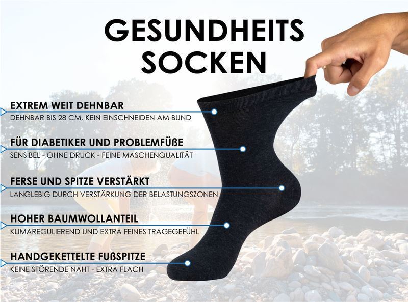 Bild von Socken für Diabetiker, Wasserbeine und Problemfüße