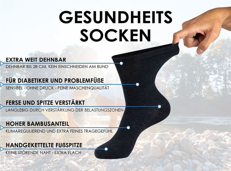 Bild von Socken | Übergröße Softrand Komfort