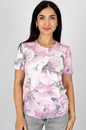 Bild von Damen T-Shirt Rundhals Dehnbar